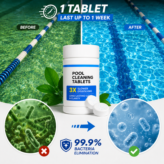 🏊♂️ Pool Cleaning Tablets for Crystal Clear Water – Drop, Dissolve, Dive In! 🌊✨