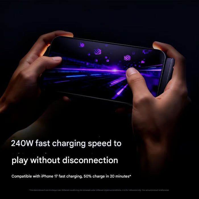 ⚡2-in-1 Type-C Fast Charging Cable with Invisible Phone Stand (240W)