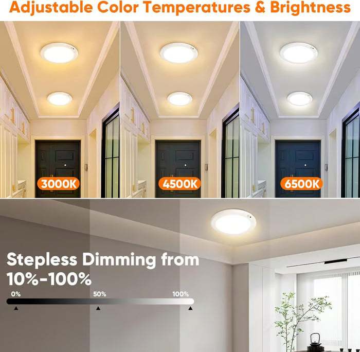 🎁LAST DAY 49％ OFF🔌Rechargeable Magnetic Wireless Motion Sensor Ceiling Light with Remote💡
