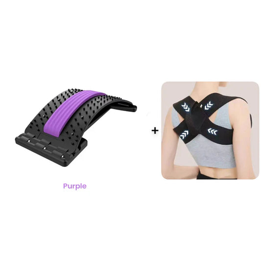 Premium Magnetic Lumbar Stretcher – Gentle Acupressure Massage, Breathable Fabric