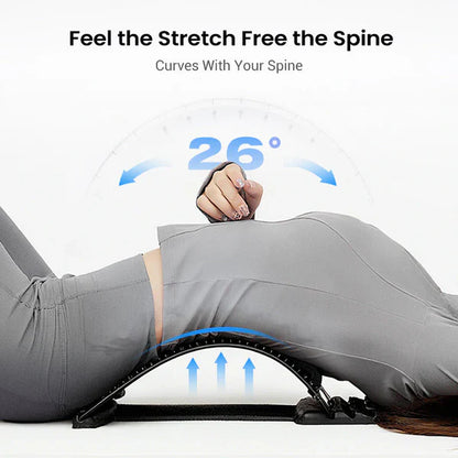 Premium Magnetic Lumbar Stretcher – Gentle Acupressure Massage, Breathable Fabric