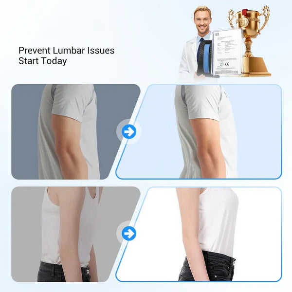 Premium Magnetic Lumbar Stretcher – Gentle Acupressure Massage, Breathable Fabric