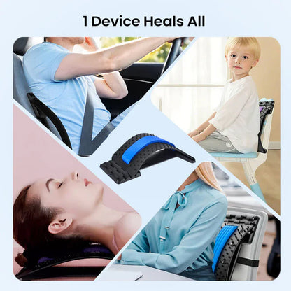 Premium Magnetic Lumbar Stretcher – Gentle Acupressure Massage, Breathable Fabric