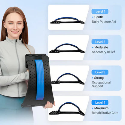 Premium Magnetic Lumbar Stretcher – Gentle Acupressure Massage, Breathable Fabric